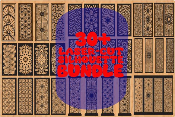30 Laser Cut Decorative Screen SVG Bund: Graphics for Local Business