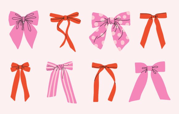 A Charming Vector Set of Decorative Bows
