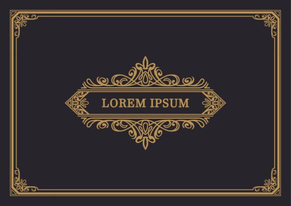 Antique Decorative Frame Design Graphics