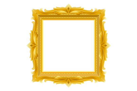 Baroque Ornate Frame. Decorative Vintage