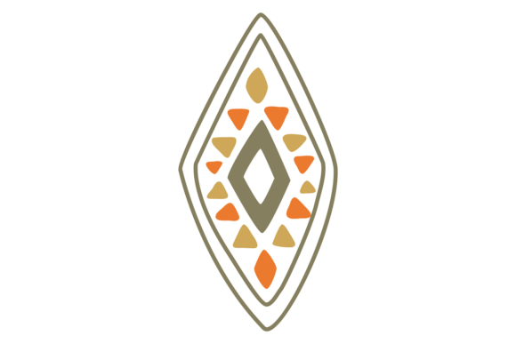 Decorative African Geometric Line Element Graphics