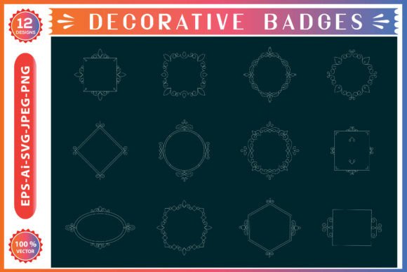 Decorative Badges Collection: Graphics for Editorial & Web Design
