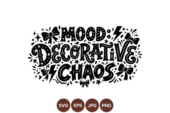 Decorative Chaos Mood SVG Design Graphics