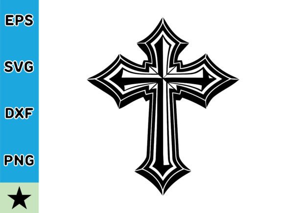 Decorative Christian Cross Faith Graphics and Illustrations