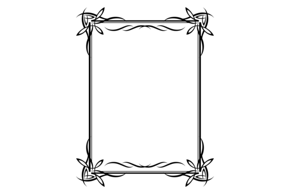 Decorative Classic Curve Line Black Call Graphics