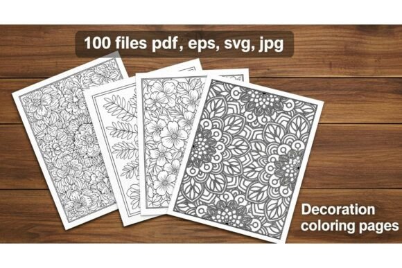 Decorative Coloring Pages Bundle