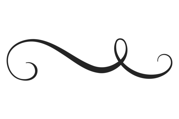 Decorative Divider in Vintage Calligraph