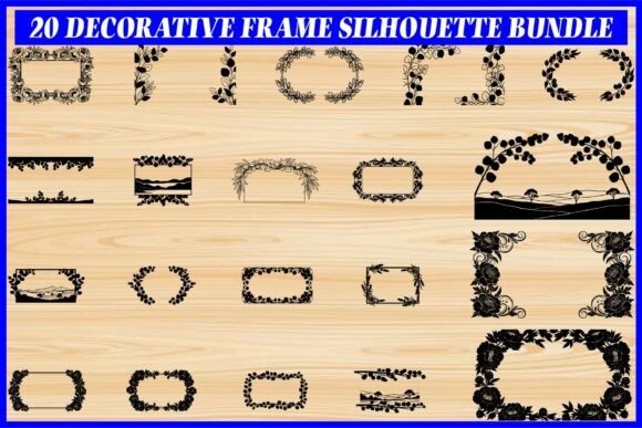 Decorative Frame Silhouette Bundle: Graphics for Local Branding