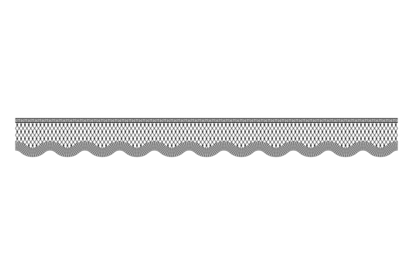 Decorative Lace Border. Horizontal Handm Graphics