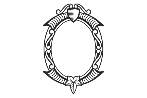 Elegant Decorative Frame. Antique Ornate