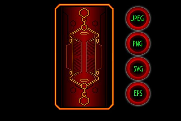 Glowing Red Fire Decorative Card Bg