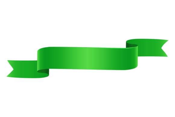 Green Ribbon Banner: Graphics for Local Business Branding