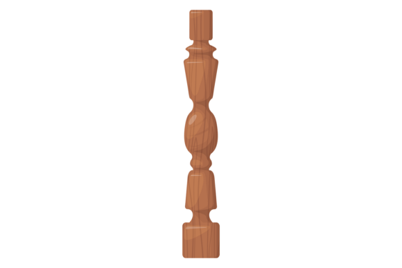 Ornate Baluster: Vintage Graphics for Creative Design