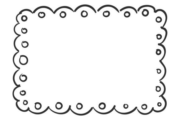 Scrapbook Doodle Frame. Decorative Hand