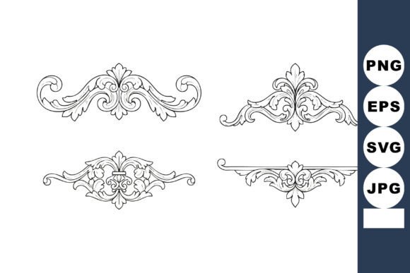 Vintage Ornamental Decorative Elements V