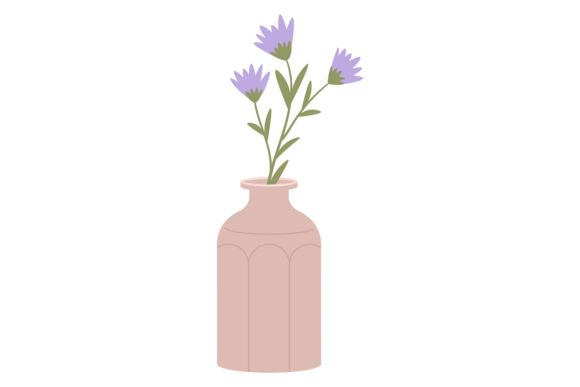 Wild Flowers in Ceramic Vase: Graphics for Local Branding