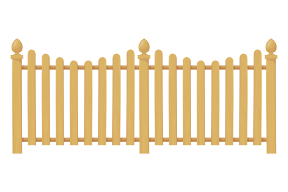 Wooden Fence Graphic Design